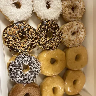 a box of assorted donuts