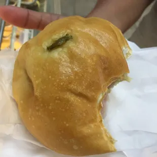 Jalapeño ham and cheese kolache