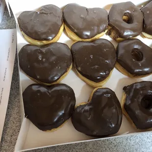 They made cute Valentine&apos;s Day donuts and they were delicious