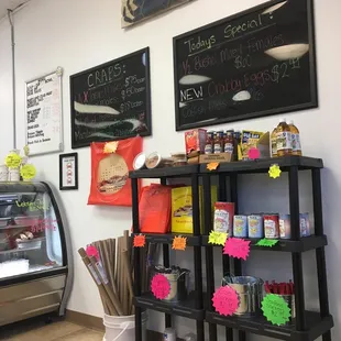 Menu boards!