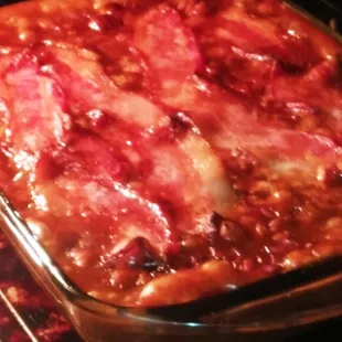 Baked beans just aren't, without slab bacon.