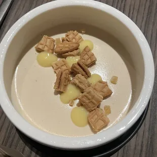 Peanut Butter Banana Panna Cotta