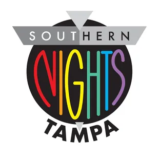 a black circle with the words&apos;nights tampa &apos;