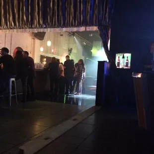 The 11 PM look... free entry until 10 PM; free drinks from 10 PM to 11 PM. Music &quot;techno hip hoppie&quot; per the club guy.