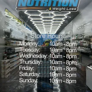 Store hours