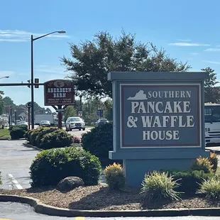 The sign...
