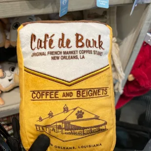 Cafe du Monde dog toy