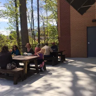 Outdoor seating for those nice, lazy afternoons