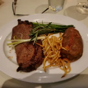 Ribeye and baked potato