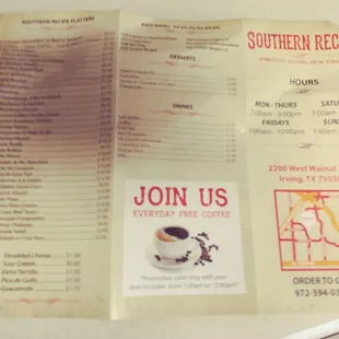 To go menu. Back side