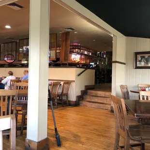 the dining area of the restaurant