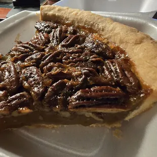 Pecan pie - huge slice!