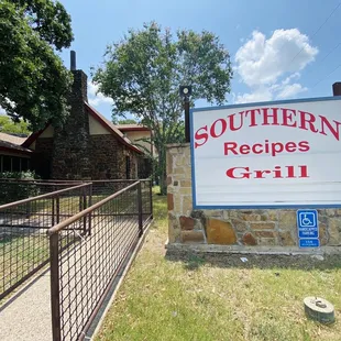 Pulling into the restaurant.