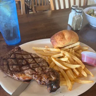 Steak and shrimp combo  sorry I ate the shrimp already.