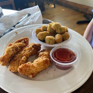 Kids chicken fingers.