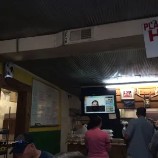 This is the counter....order, give your name and grab a seat.