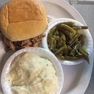 BBQ sandwich platter.