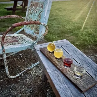 Flight. And uniquely available, both beer and wine!