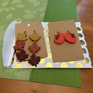 Some "getting ready" for FALL earrings!