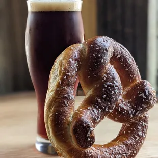 pretzel and beer