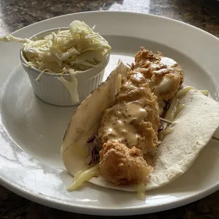 Olivia's baja fish taco