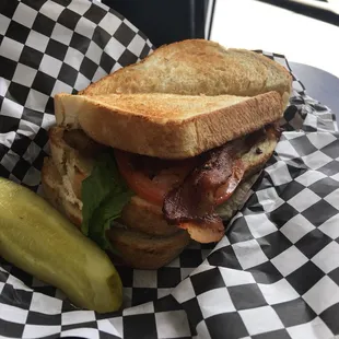 Chicken club with "creamy " chicken.