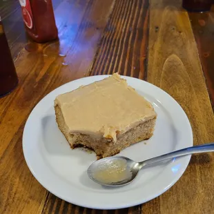 Homemade peanut butter cake
