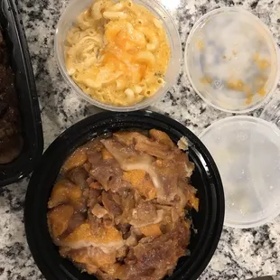 Huge portion of peach cobbler