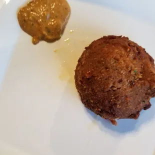 a plate of food with a peanut butter