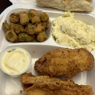 Small Flounder with salt and pepper seasoning