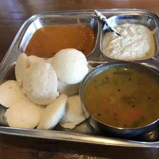 Mini Ghee Idli Sambar (12) (GF)