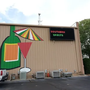 Side view of Southern Spirits outside.