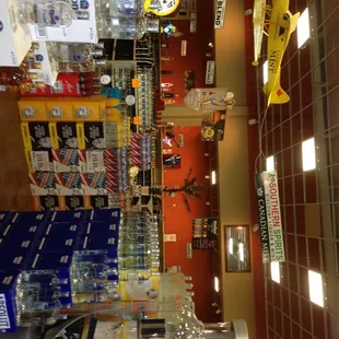 Inside. The liquor side. Other side is beer/wine.