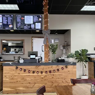 Inside counter - you order at the counter and they bring you your food when it's ready