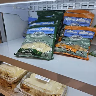 a variety of frozen food items