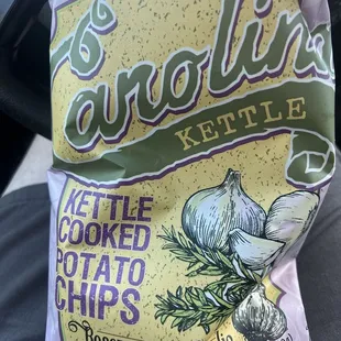 Rosemary garlic chips for impulse purchase!