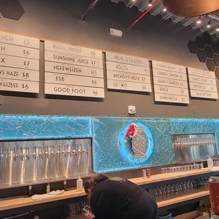 a man working at a bar