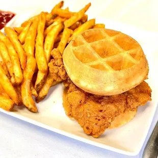 Chicken and Waffle Slider