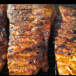 Our Seasoned Smoked 
Grilled Ribs!