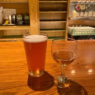 Raspberry wheat and Rye IPA