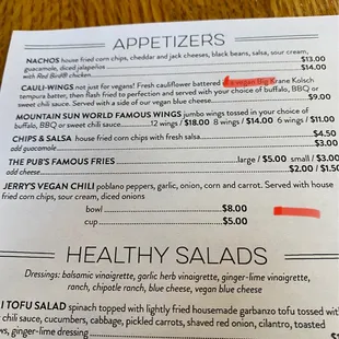 Menus