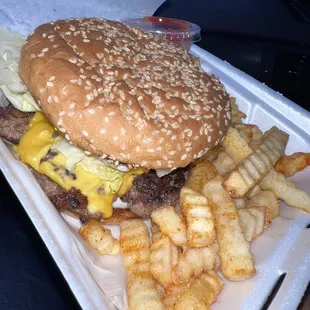 The old school burger