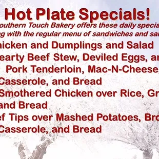 New Specials