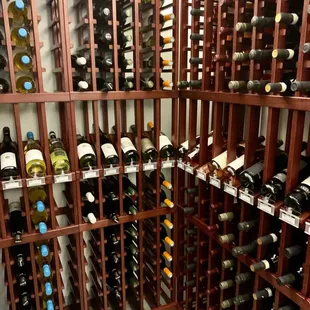 Wine cellar. Impressive selection