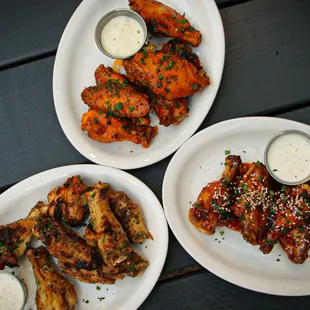 every Wednesday our wood-fired wings are 1/2 price starting at 6pm