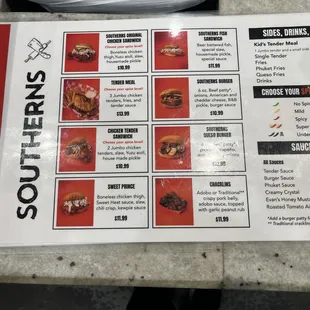 menu, sushi and sashimi