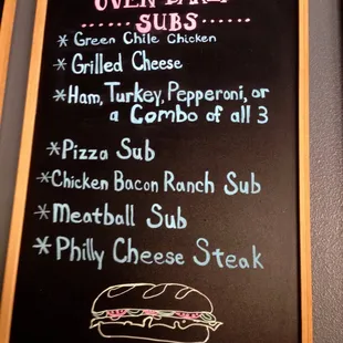 Try one of our hot and crispy subs!