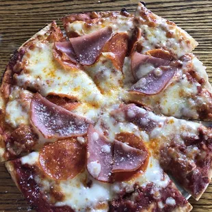 Personal Size Canadian Bacon and Pepperoni