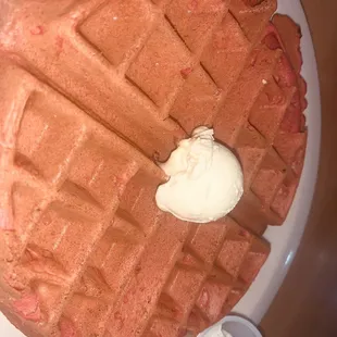 Red velvet waffle