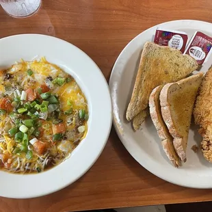 Catfish and Savory Grits